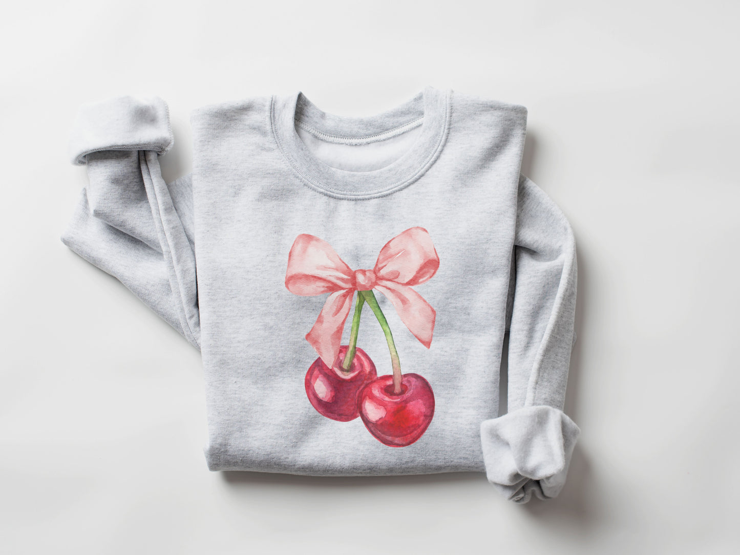 Cherry Bow Coquette Sweatshirt