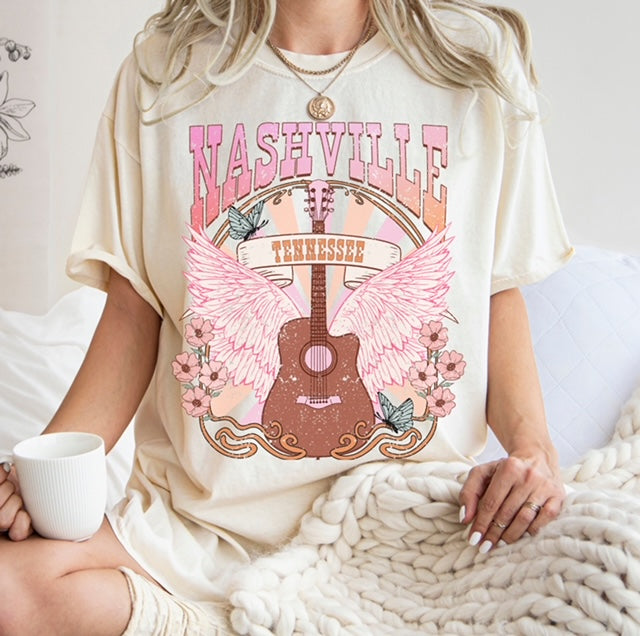 Nashville Distressed Graphic Tee